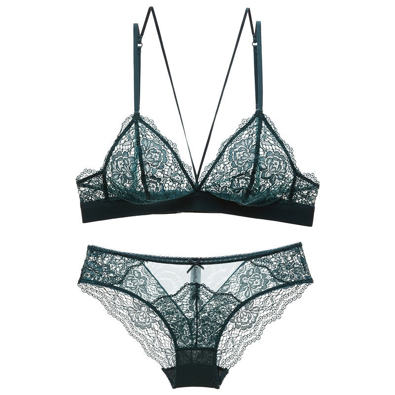 Damen-BH-Set, 3/4-Körbchen, verstellbar, Push-Up-BH, Dessous-Unterwäsche-Sets für Damen