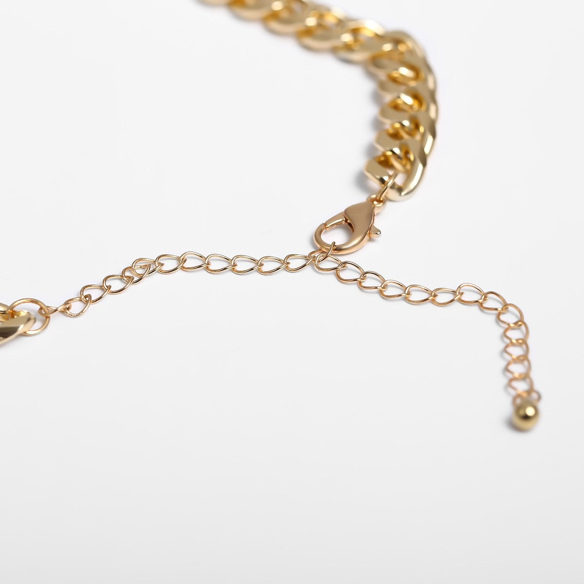 Geometric creative metal chain minimalist necklace