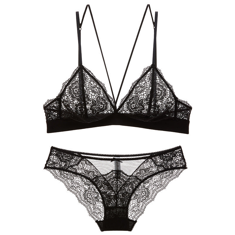 Damen-BH-Set, 3/4-Körbchen, verstellbar, Push-Up-BH, Dessous-Unterwäsche-Sets für Damen