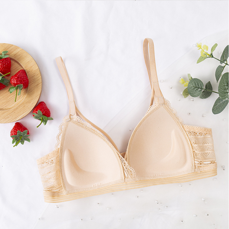 Floral Lace Bras for Women Sexy Lingerie Beauty Back Deep V Bralette Wire Free Thin Underwear Push Up Bra Female Brassiere