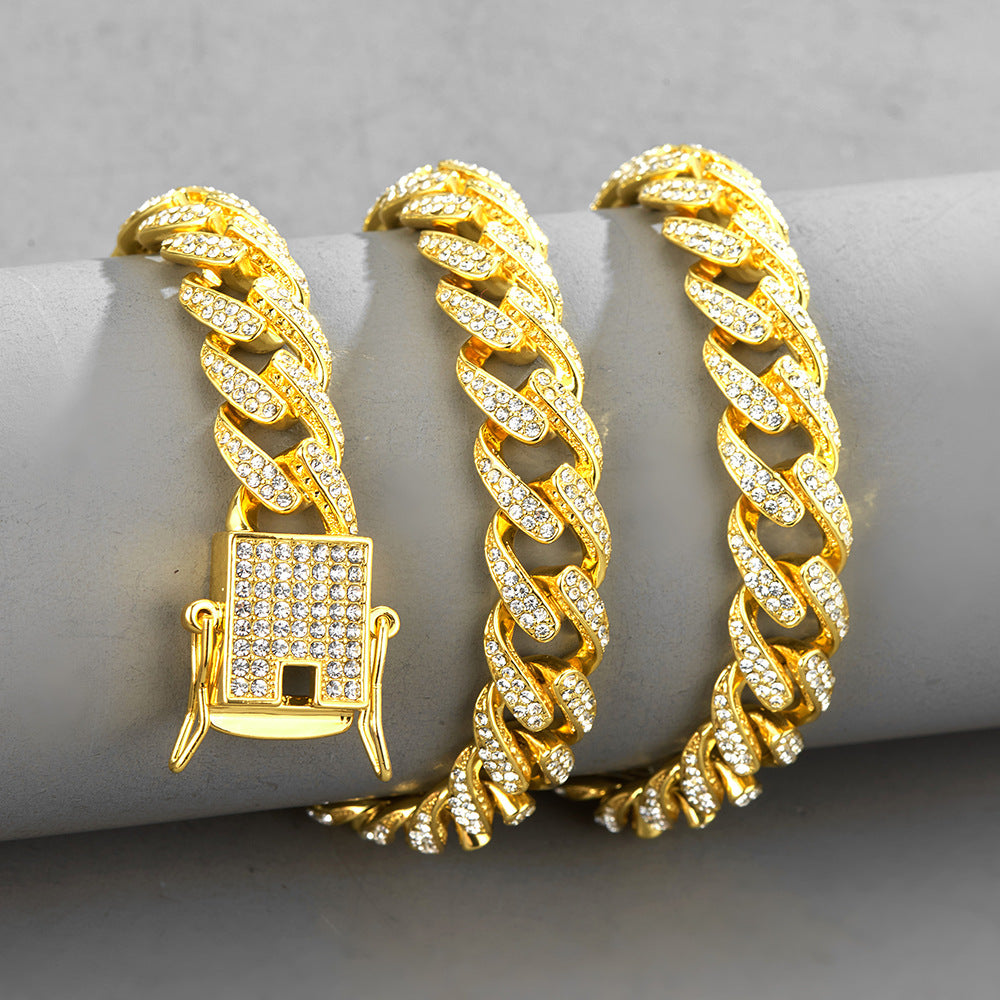 New Hip Hop Cuban Chain Icedout Link Chain Jewelry