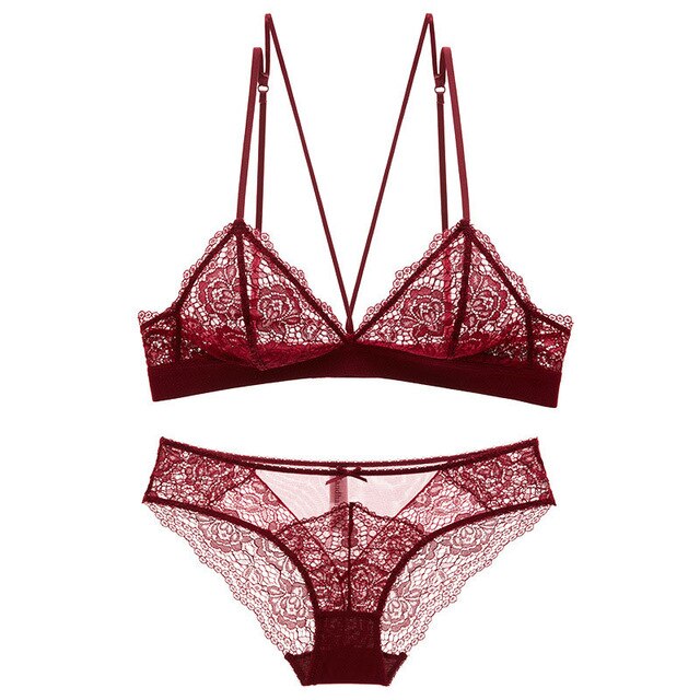 Damen-BH-Set, 3/4-Körbchen, verstellbar, Push-Up-BH, Dessous-Unterwäsche-Sets für Damen